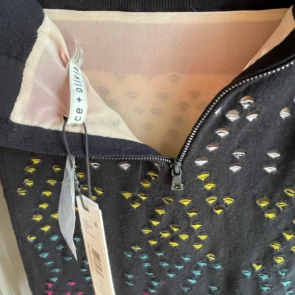 NWT Alice + Olivia Ani Pencil Skirt Multi Color Dead stock - Picture 5 of 9